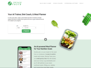 Strong Fastr: AI Nutrition, Workouts, and Meal Planner